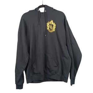 Harry Potter Hufflepuff Hoodie‎ Wizarding World Black Gold XL Mens
